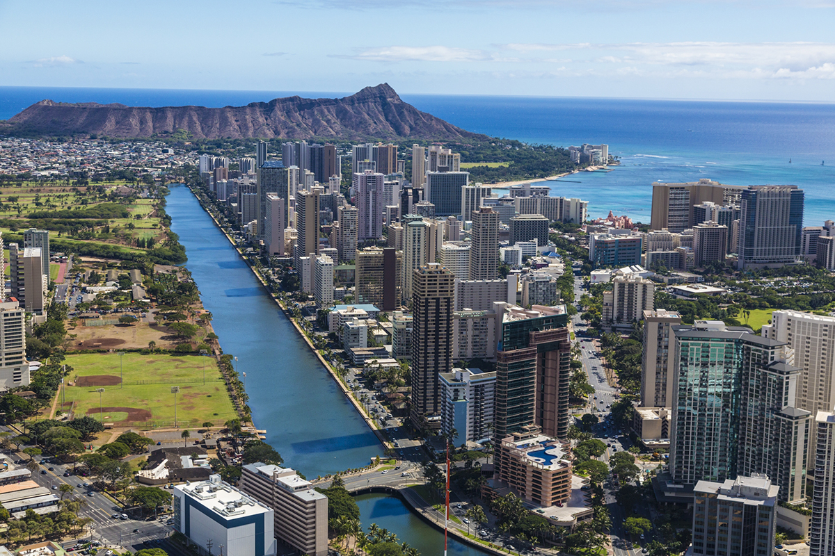 waikiki aerial