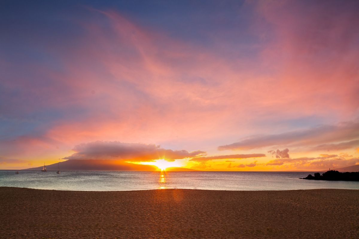 sunset maui