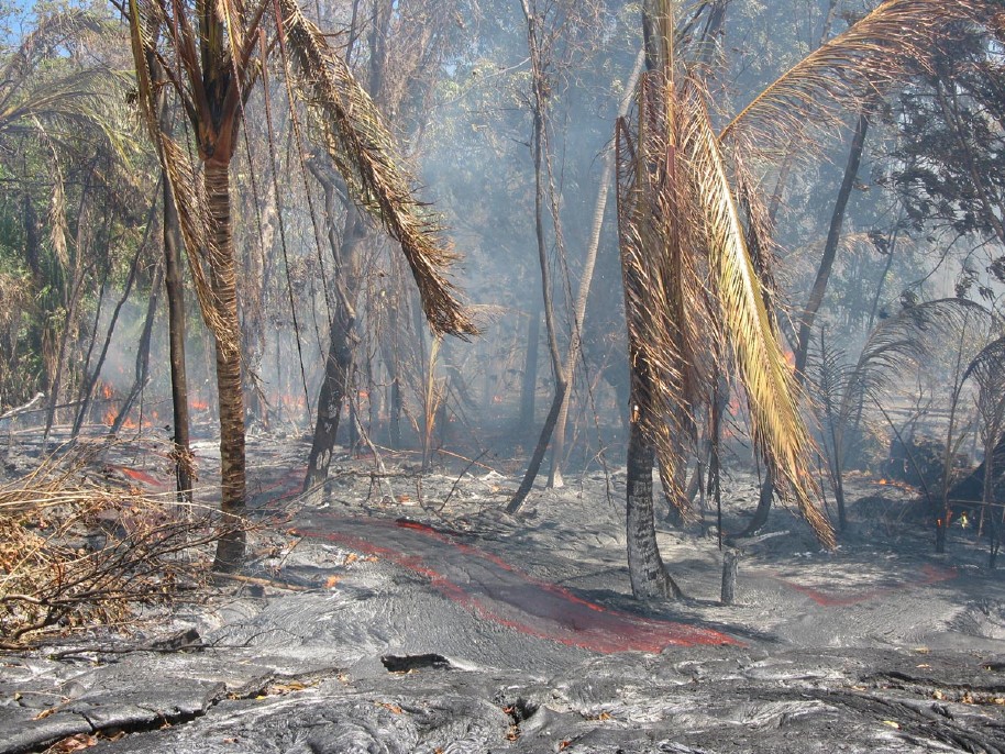 Kilauea_volcano_Kalapana_lava_flow_slows_down
