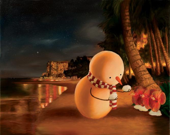 HawaiiSnowmanFlowers