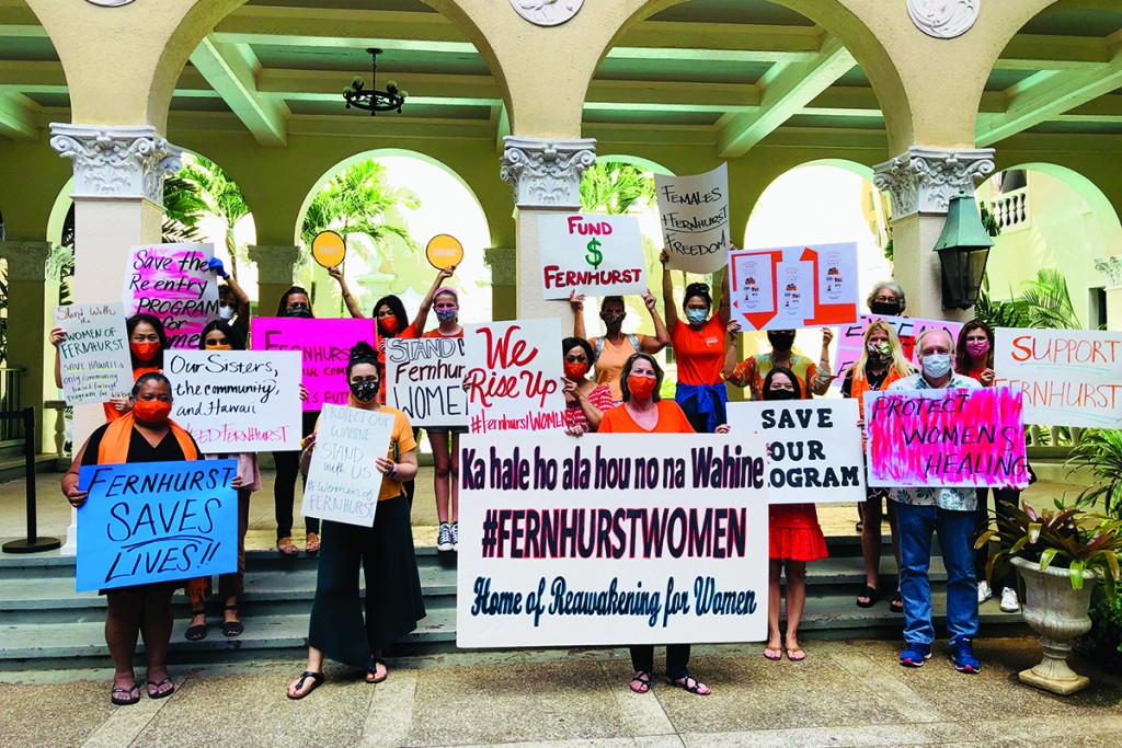 Ferhurst Sign Waving