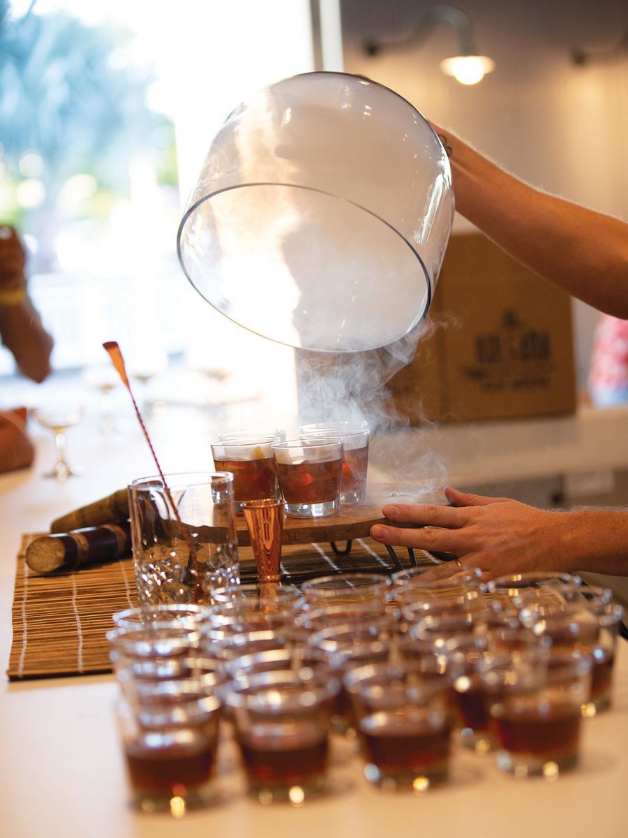 The rum tastings showcase the company’s many offerings.