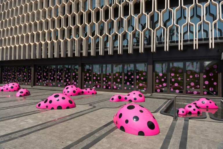 yayoi kusama footprints of life hawaii