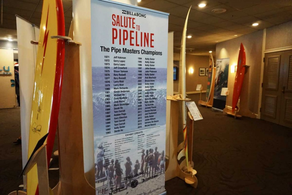 The Salute to Pipeline exhibit