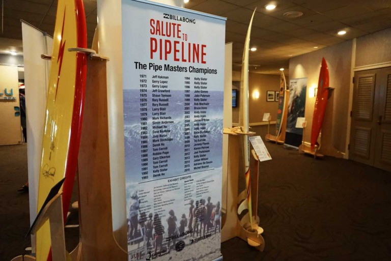 The Salute to Pipeline exhibit