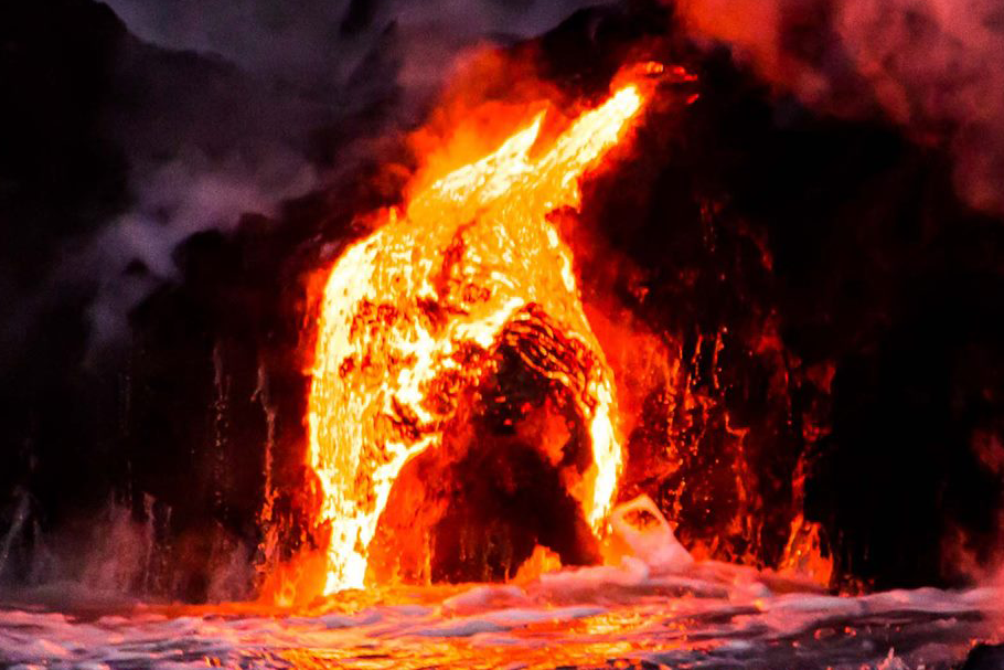 pele lava face
