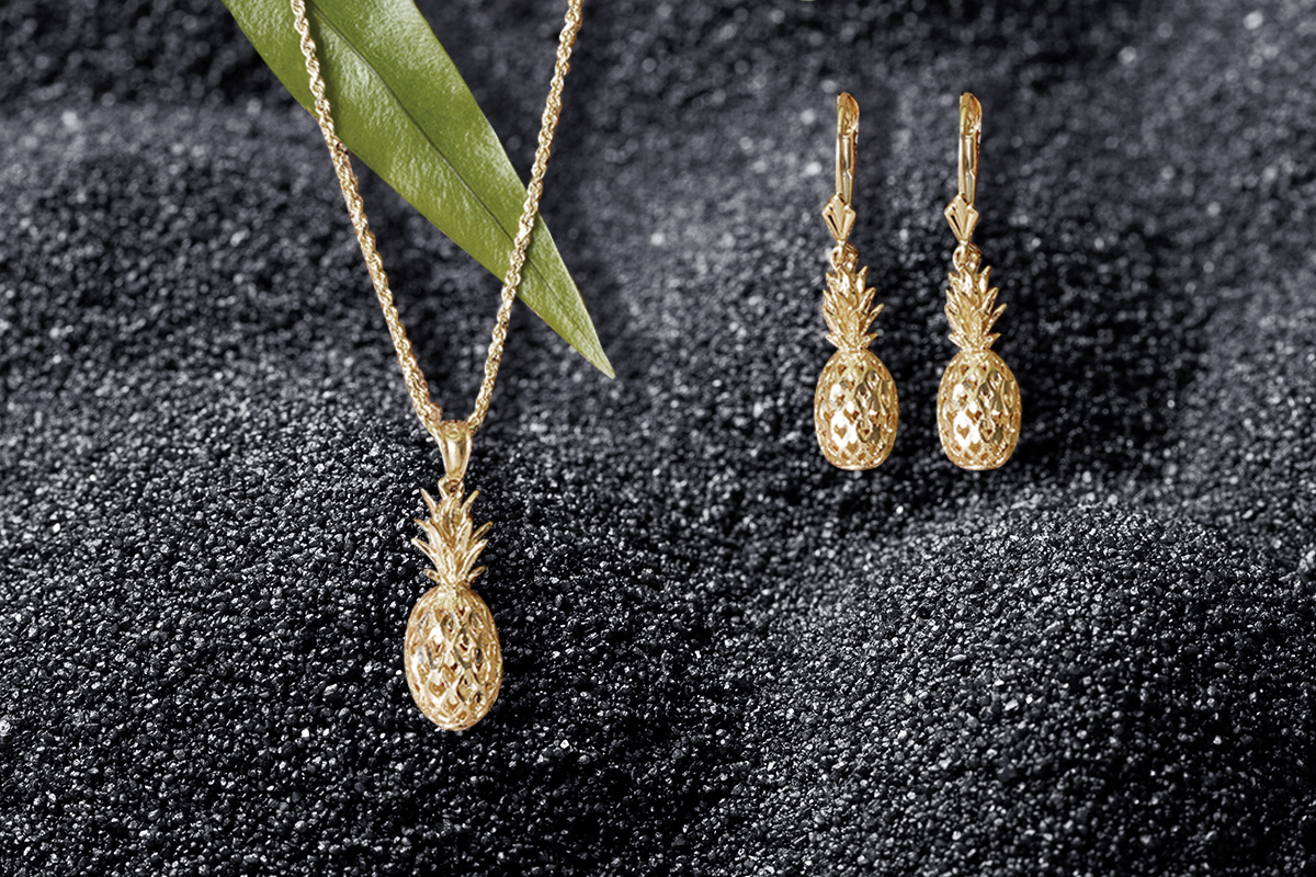 paradise collection pineapple jewelry