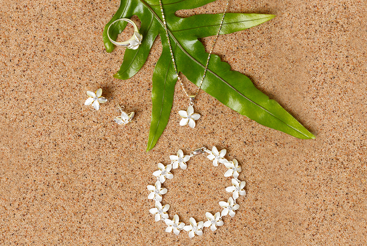 paradise collection two-toned silver jewelry