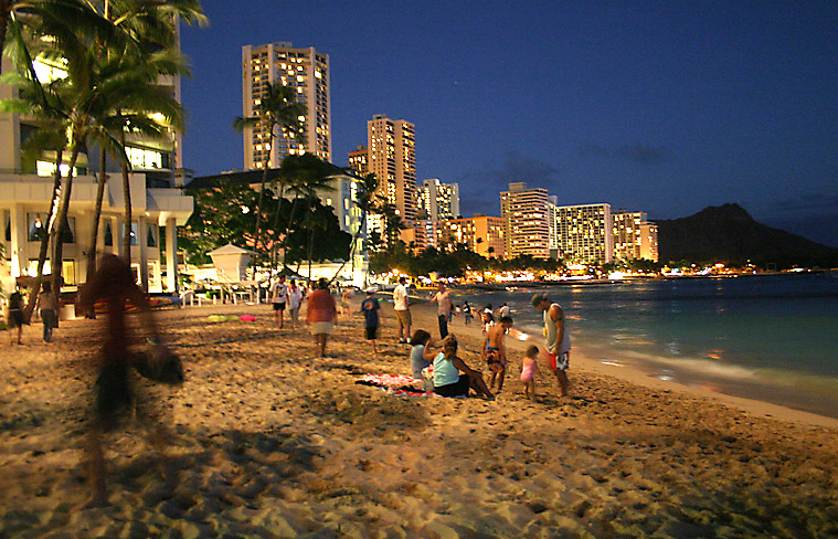 /><figcaption>Waikiki Beach at night.<br />
<em>Photo courtesy: Wikimedia Commons</em></figcaption></figure>
</div>
<p><!-- Simple Share Buttons Adder (8.5.3) simplesharebuttons.com --></p>
<div class=