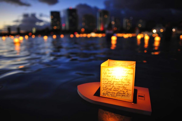 lantern floating shinnyo-en