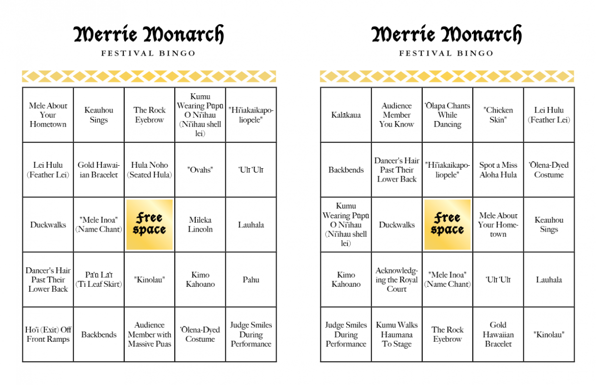 merrie monarch bingo hawaii