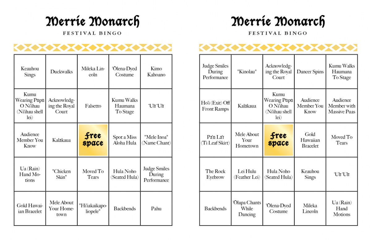 merrie monarch bingo