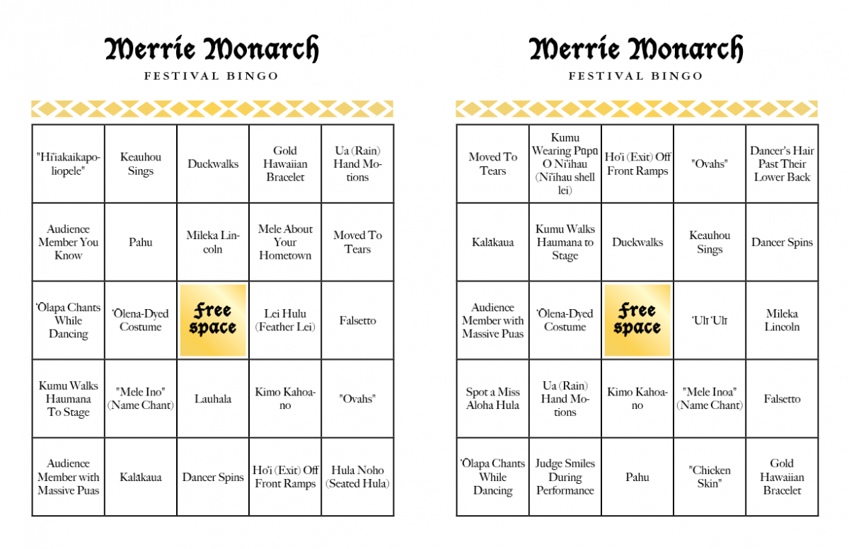 merrie monarch bingo