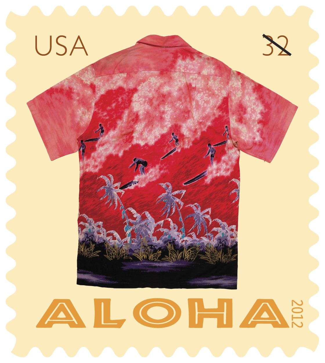 Hawaii_aloha_shirt_postcard_stamp Hawaii_aloha_shirt_postcard_stamp
