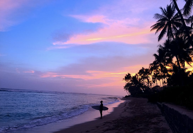 vog sunset hawaii