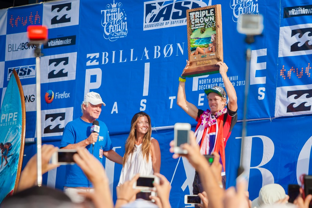 John J Florence At Bonzai Pipeline In Hawaii