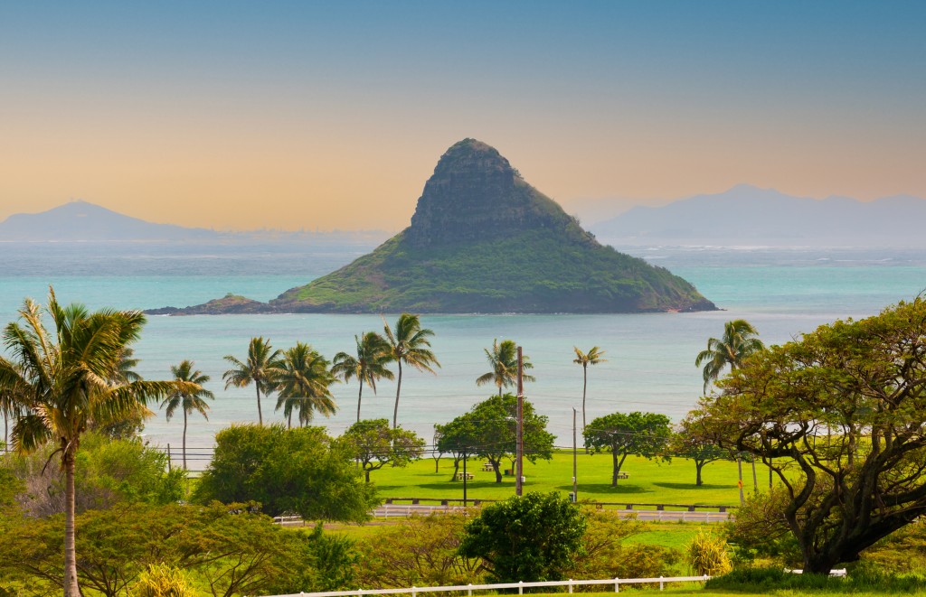 Chinaman's Hat Island In Kaneohe Bay, Oahu, Hawaii