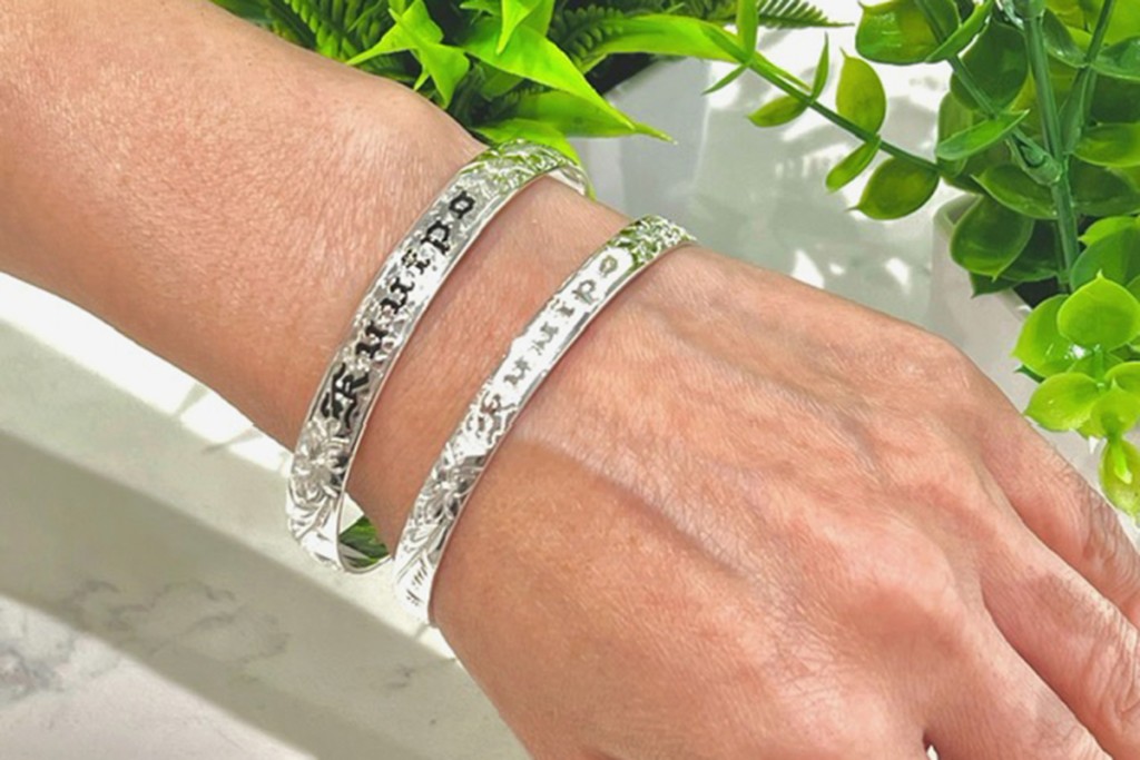 Paradise-Collection-Hawaiian-jewelry-bracelet-bangle-silver