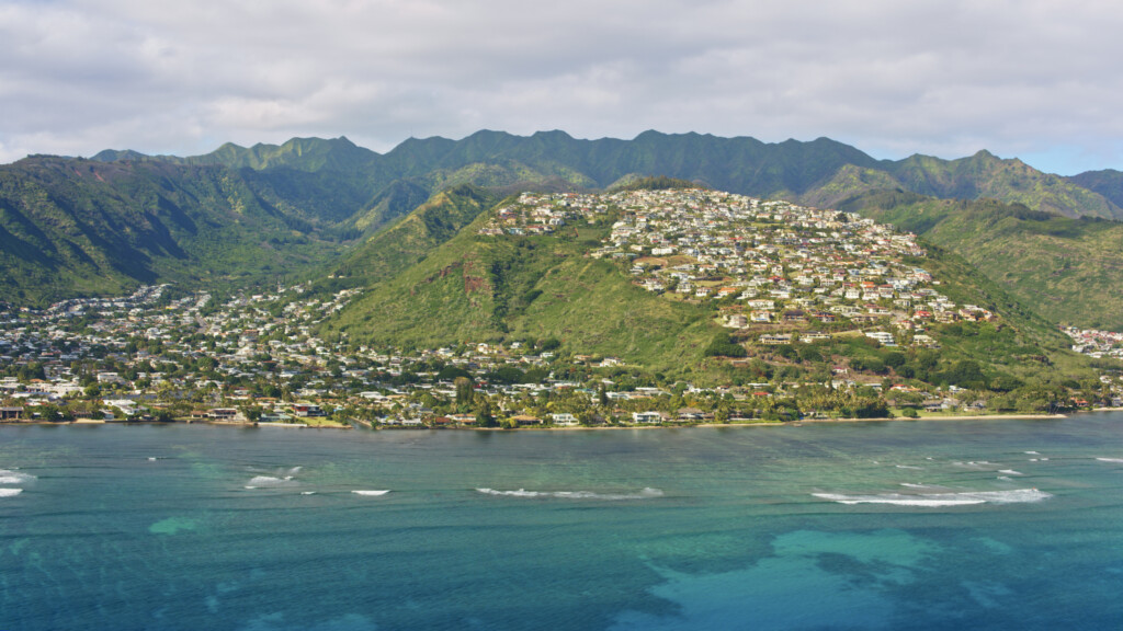 View Of Kuliouou Kalani Iki Neighbourhood In Honolulu