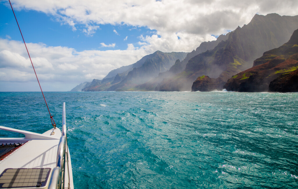 Sailing, Napali Coast, Kauai, Hawaii