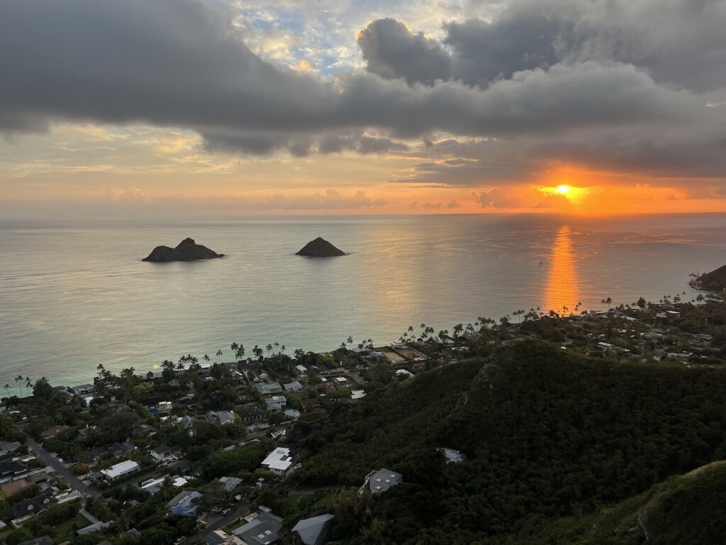 Kaiwa Ridge Trail overlooking Lanikai