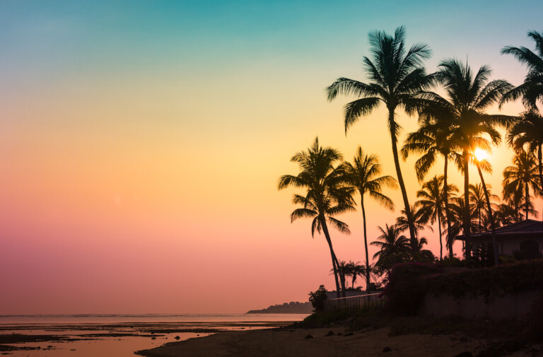 Tropical Island Sunset