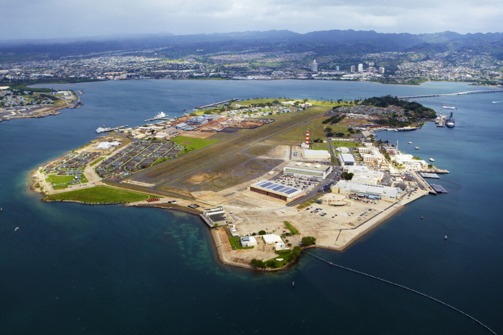 Aerial View Of Pearl Harbor