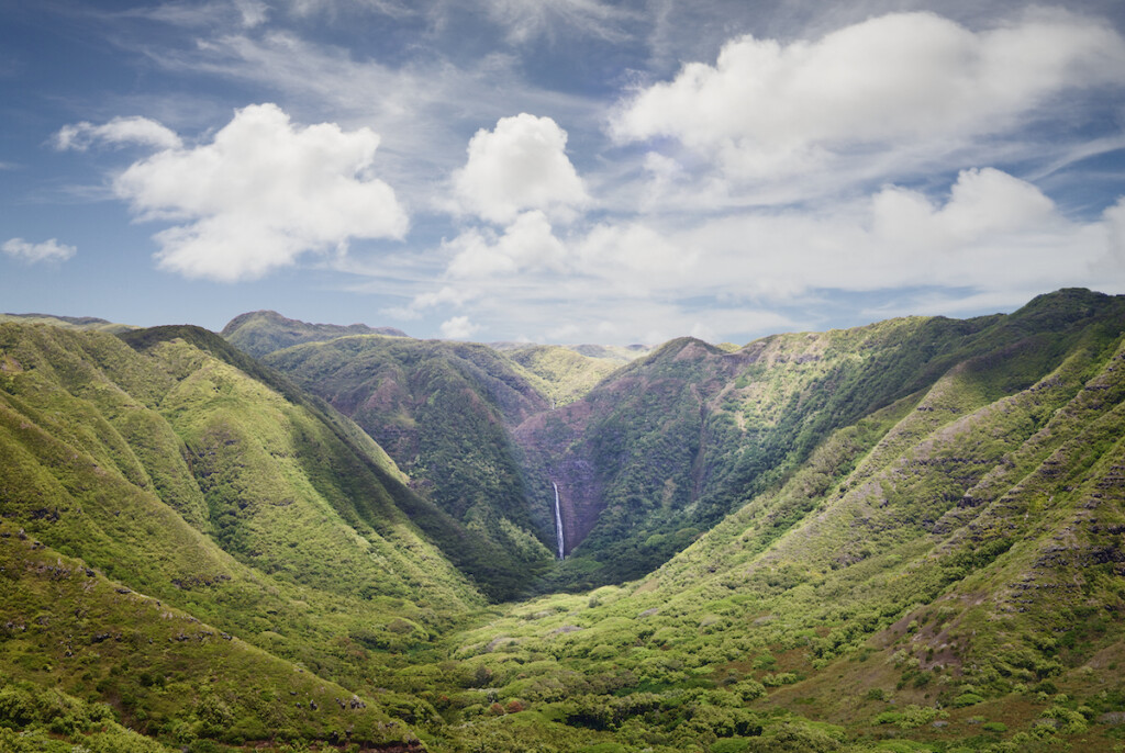 Halawa Valley And Waterfall