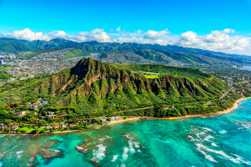Peak Of Diamond Head On Oahu