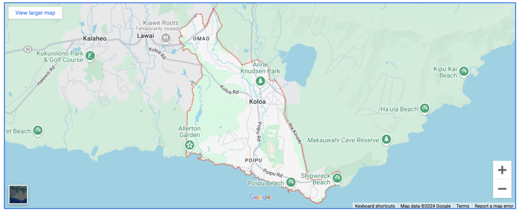 koloa heritage trail map